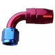 AN10 AN12 AN18 AN6 AN8 90° Degree Swivel Oil/Fuel/Air/Gas Line Hose End Fitting