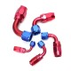 AN10 AN12 AN18 AN6 AN8 90° Degree Swivel Oil/Fuel/Air/Gas Line Hose End Fitting