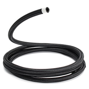 Nylon Braided Hose Black Stainless Steel Oil Fuel Line Hose