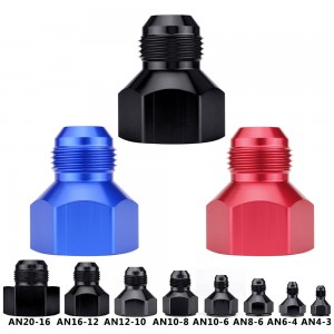  AN Reducer Female Flare To Male Aluminum Flare Reducer Fitting