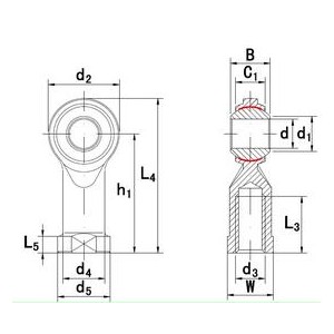 SI PK rod end Bearing