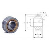 spherical plain bearing GEBK6S